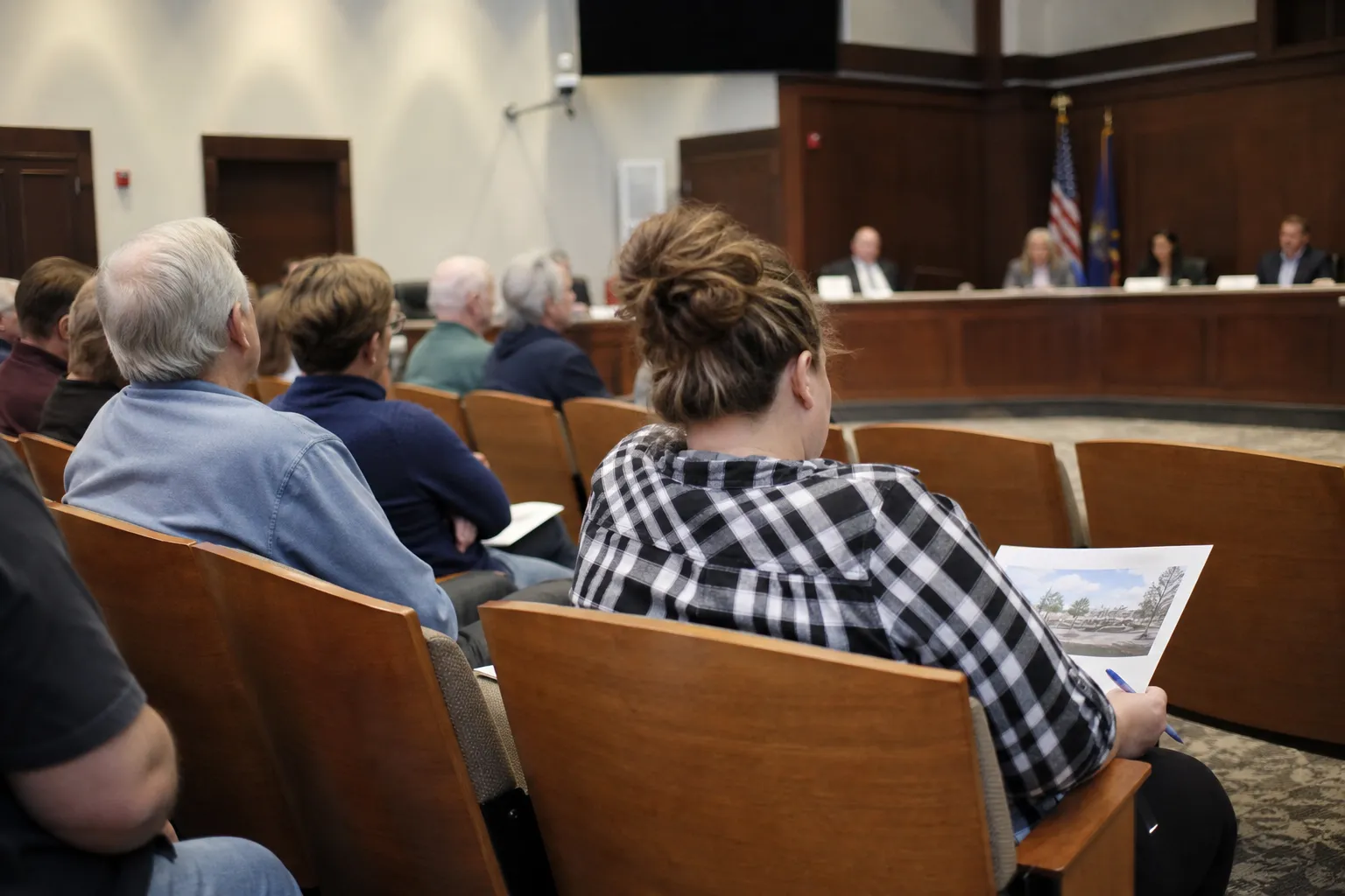AI-generated illustration of the topic: Kokomo council to consider zoning change allowing data centers on industrial sites, plus $128M 2027 budget