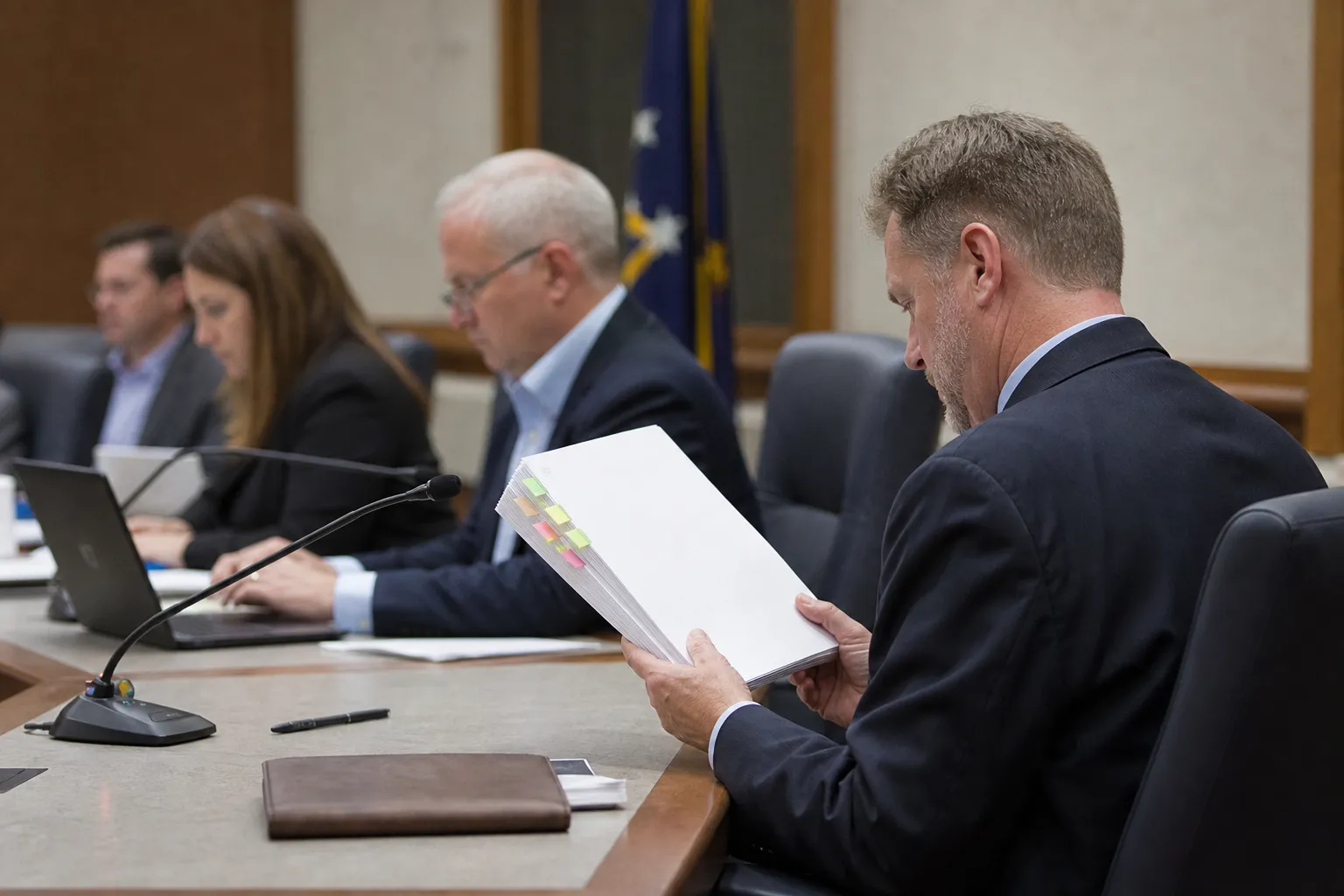AI-generated illustration of the topic: Carmel investigation report completed on Christkindlmarkt — council to decide whether findings affect local nonprofit governance