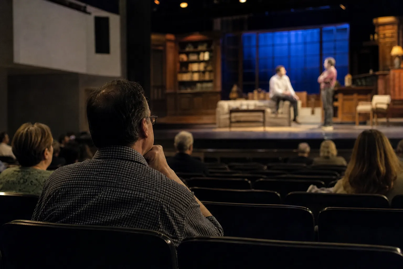 AI-generated illustration of the topic: September theater lineup in Central Indiana could boost box office and student showcases