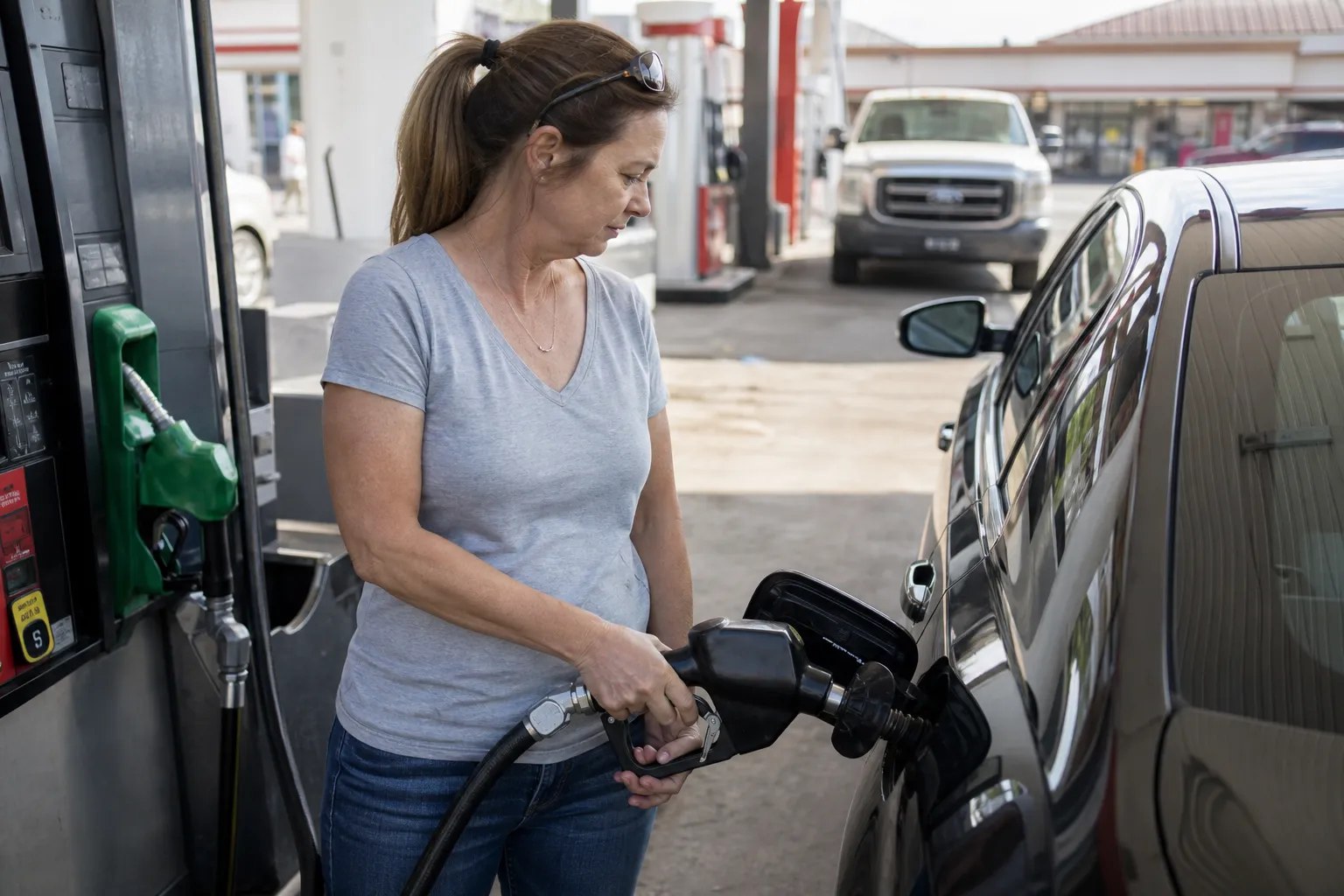 AI-generated illustration of the topic: Indiana keeps pump prices among nation’s lowest by tapping reserves to extend gas tax break